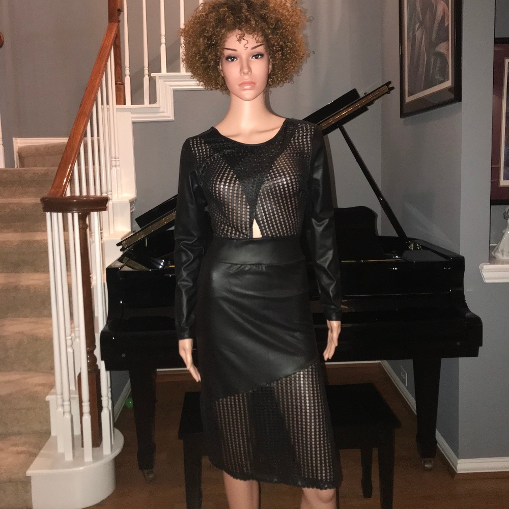Sexy Midi Mesh Dress